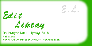 edit liptay business card